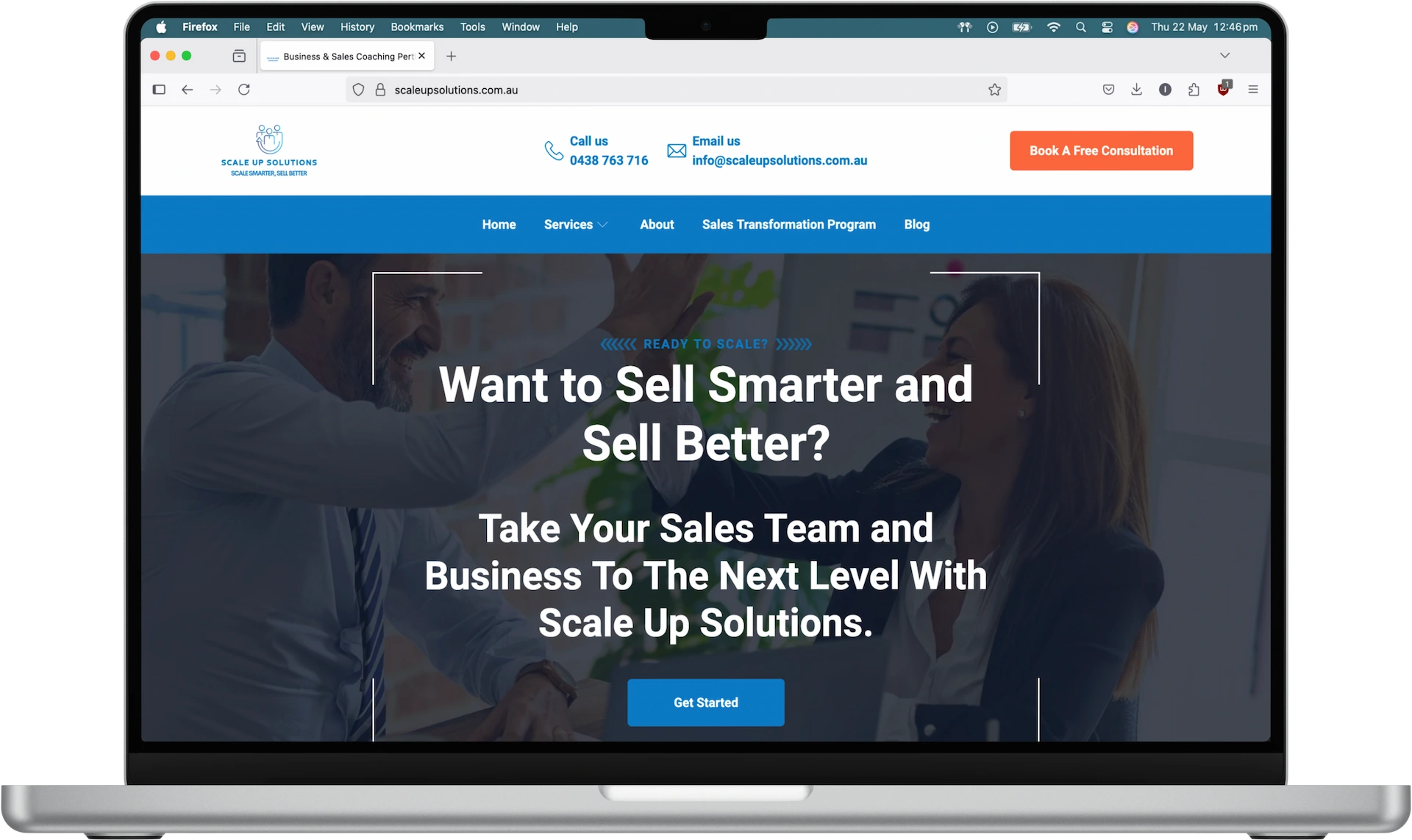 Website for ScaleUp Solutions